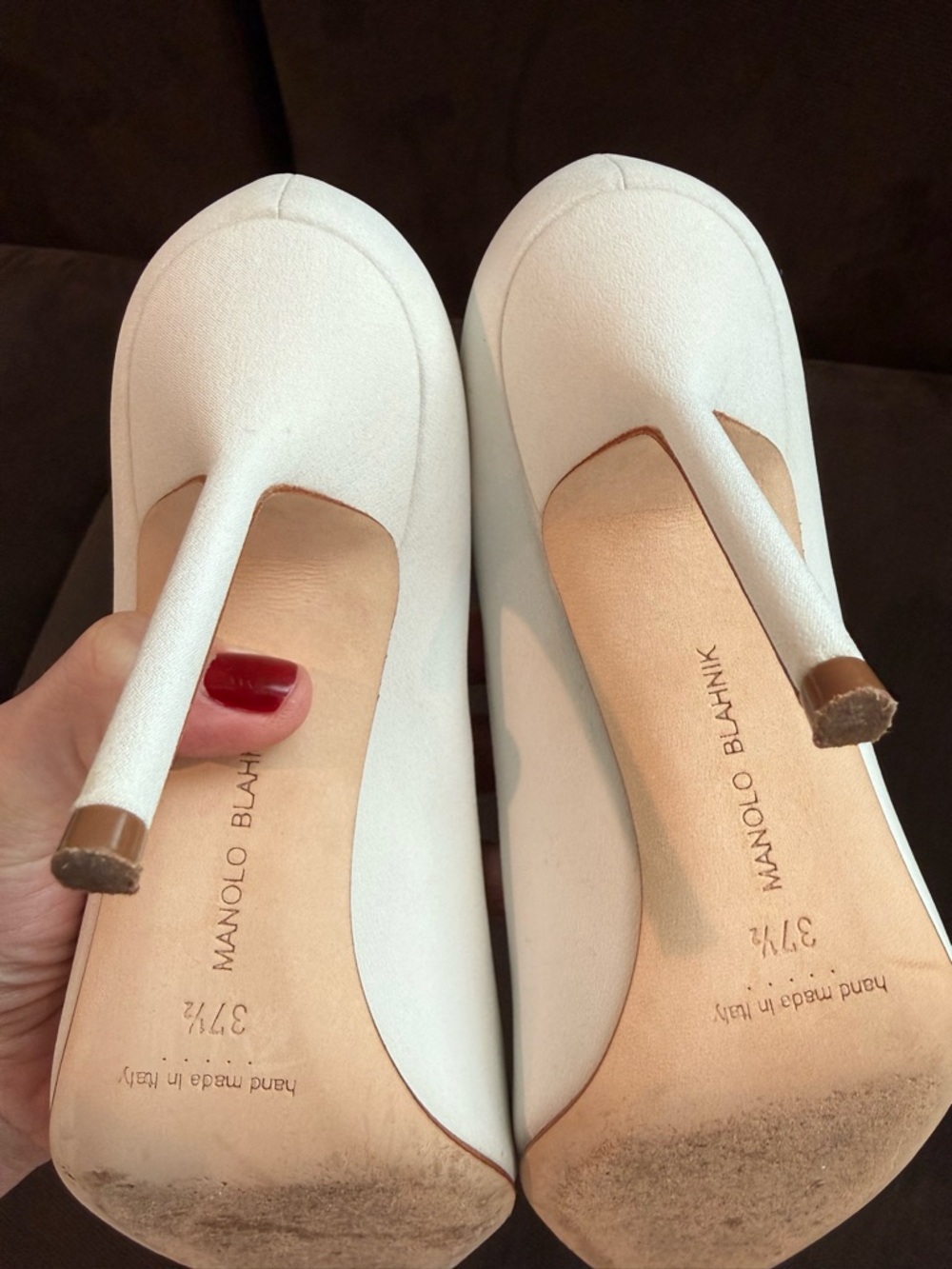 Manolo Blahnik Crepdechine Pumps - Picture 10 of 15